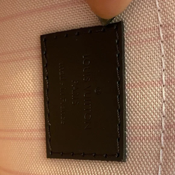 Auth NEW Louis Vuitton Neverfull MM damier pouch ballerina - Picture 6 of 10